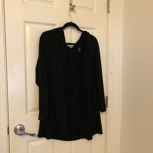 black cardigan